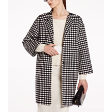 17PKCSC016 mujeres doble capa 100% abrigo de lana de cachemira